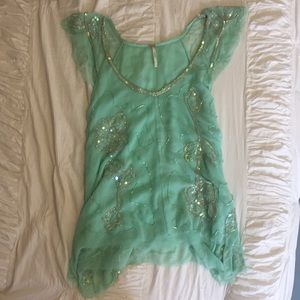 Free People Sequined Top